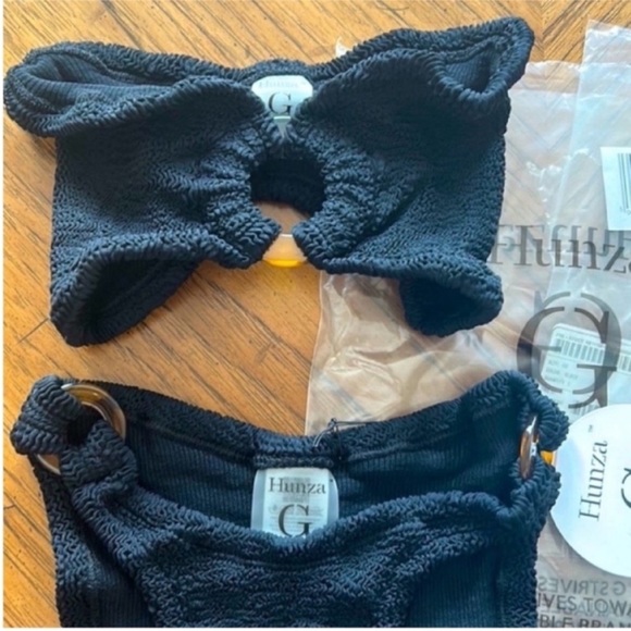 🪄 Hunza G NWT 🪄 Gloria Bikini in Black - Picture 6 of 12